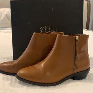 J. Crew brown leather booties size 8.5